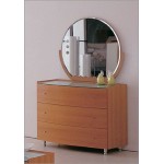 Glass Top Dresser with Mirror